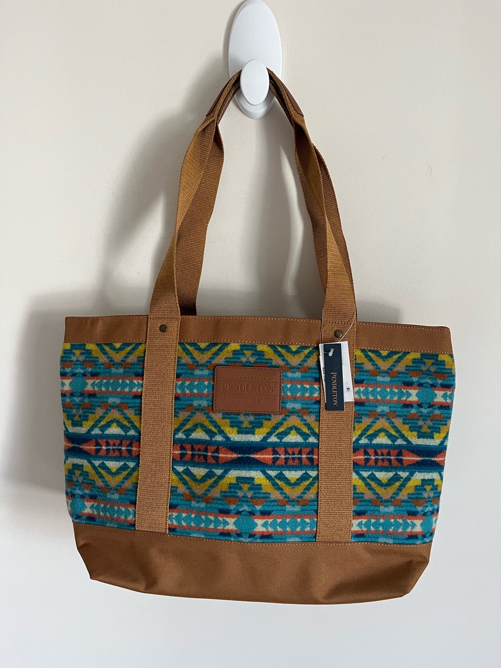 Pendleton Alta Mesa Wool Durable Canvas Southwestern Tote Handbag Purse NWT